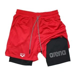 Quần Short Tập Gym Mùa Hè Nam Nhanh Khô Thoáng Khí Thích Hợp Cho Bãi Biển Lướt Sóng Thể Thao Chất Liệu Polyester In Họa Tiết Đúng Size