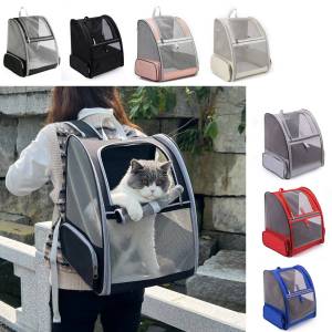 Pet Cat Carrier Bag Outdoor Travel Backpack for Cats Small Dogs Breathable Cat Carrying Bag Suitable for Cats Within 6kg Travel Transport Bag For Cats And Puppy Carrying Pet Supplies