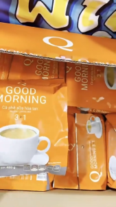 Good Morning Instant 3in1 Coffee Tran Quang Ready to Drink 480gr 24 Sachets - 240gr 12 Sachet