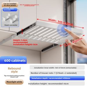 YANU | Retractable Sliding Hidden Clothes Rack