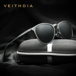 VEITHDIA-Retro Aluminum Sunglasses for Men Women Sports Driving Sun Glasses Polarized Lens Vintage Eyewear Accessories 6625