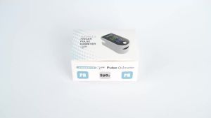 JUSTLANG Medical Digital Fingertip Pulse Oximeter With Storage Bag Blood Oxygen Heart Saturation Meter Finger SPO2 PR Monitor