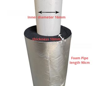 Ống Cách Nhiệt Bằng Xốp Tự Dính Kiểu Mở Bọc Nhôm Dùng Cho Điều Hòa Không Khí Và Đường Ống Nước Đường Kính Trong 16-48mm