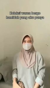 Jilbab Sporty Nadira Hamidah Instan All Size Ukuran S M L XL Menutup Dada pet Antem Bahan Jersey Premium