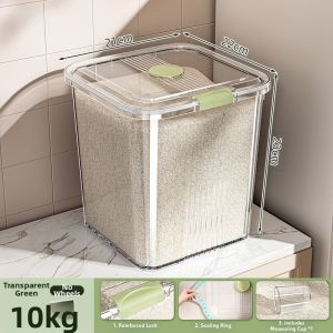 MEIZHUFU | Insect Resistant Moisture Proof Airtight Storage Container for Rice and Flour