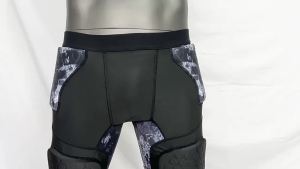 Impact Resistant Padded Shorts Hip Protector Compression Training Gear for Football Basketball Cycling Mens Riding Short Pants