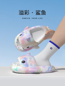 Summer Shark Slippers Mens Womens Home Anti-Slip Sporty EVA Comfortable Breathable Cartoon Style Indoor Outdoor Slippers