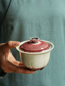 JOTO | Handmade Tea Cover Bowl Large Heat-Resistant Ceramic Teaware