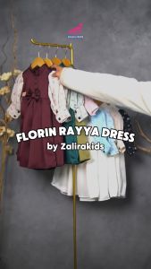 Gamis Lebaran Anak Perempuan Set Jilbab Zalira Kids Usia 6 Bulan - 7 tahun tahun terbaru / gamis lebaran anak perempuan