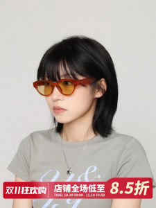 แว่นกันแดดทรงหัวแมวสไตล์ฮิปฮอปสไตล์อเมริกัน ป้องกันรังสียูวีระดับ UV400 สำหรับใบหน้าสี่เหลี่ยมและกลม