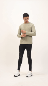 Gen Active Kaos Polos Slim Fit T Shirts Active Wear Long Sleeve Pakaian Lengan Panjang