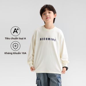zosee | Áo Thun Dài Tay Cổ Điển Cotton Tinh Khiết A-Class Cho Bé Trai