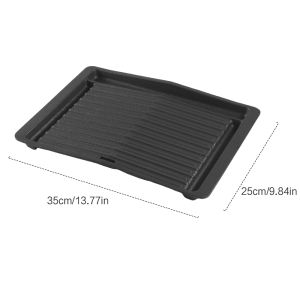 Pandatour Camping IGT 1Unit Cast Iron Griddle With Heat Retention And Grill Marks One-Second Stove Embedding BBQ Picnic Grilling