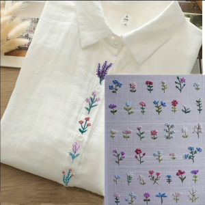 Embroidery Patterns for Shirts and Sweaters Water-soluble Adhesive DIY Handmade Material Kit.Handmade Crafts Handmade Gifts