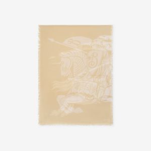 Burberry | Equestrian Emblem Wool Scarf