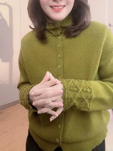 QINGNAER | Elegant Age-reducing Maternity Knit Cardigan