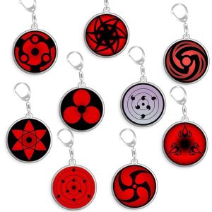 Bandai | For Naruto Unknown Mangekyo Sharingan Rinne Sharingan Acrylic Selfmade Cartoon Anime Keychain Pendant Toy Gift 5cm