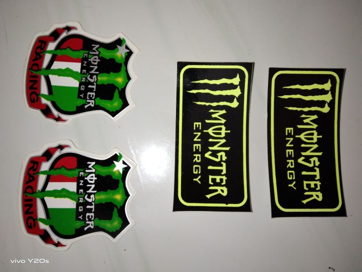 Stiker Monster Energy Racing Kotak ( isi 2 pcs ) | Lazada Indonesia