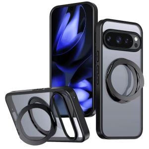 LS | Magnetic Case For Magsafe Google Pixel 10 11 9 8 7 6 Pro XL 10A 9A 8A 7A 6A Macsafe Ring 360° Rotating Invisible Kickstand Cover