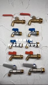 SOLIGEN Kran Tembok Bola Kuningan 1/2 3/4 inch A8D3E4C1E2 Keran Air Taman