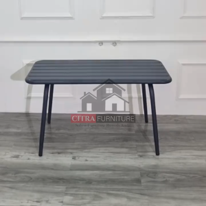 SHUMO Meja Serba Guna Besi industrial Series | Meja Taman Outdoor 120 x 70 x 74