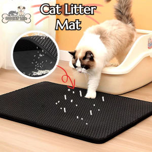 Double Layer Cat Litter Pad Waterproof Non-slip Litter Box Mat Pet Toilet Easy Cleaning Washable Mat