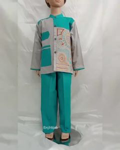 Setelan Baju Koko Anak Panjang Bordir JJ Kids