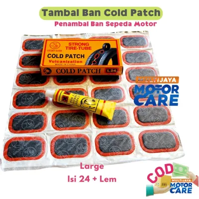 Cold Patch Tambal Ban Tip Top Motor Strong Tire Tube Medium 48 pcs Large 24 pcs