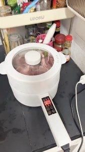 🔥รับประกัน 5 ปี🏆หม้อไฟฟ้า 1200W ควบคุมอุณหภูมิคู่ 7 เมนูอัจฉริยะ ด้วยเรือกลไฟ เหมาะสำหรับ 2-4 ท่าน หม้อต้มไฟฟ้า หม้อมินิไฟฟ้า หม้อไฟฟ้าขนาดเล็ก