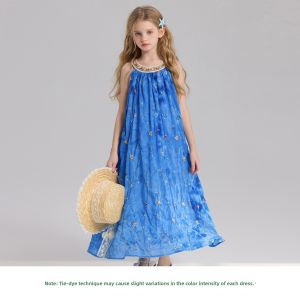 iplant | Summer Lightweight Gradual Embroidery Dress
