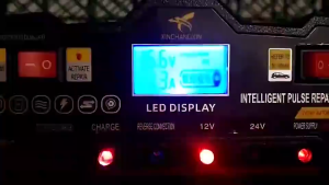 5800A fully automatic car battery charger with 12V/24V fully intelligent fast pulse charging