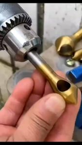 ดอกลบคม ดอกแชมเฟอร์ ดอกผายหัว ดอกเจาะผายรู เจาะอลูมิเนียม ไม้ พลาสติก แกนจับหกเหลี่ยม 3ชิ้น สีเงิน