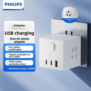 Philips | Compact Multi-Function Power Socket With USB