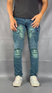 YSNGHT - Celana Pria Cargo Jeans Biker Slimfit Premium