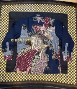 Baju Kemeja Batik Pria Katun Lengan Panjang Untuk Acara Bisnis Pernikahan Resmi Formal DLL