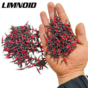 Limnoid 20Pcs Fishing Connector Tool T Shaped ThreeWay Swivel 360 Degree Rotation Twist Swivel Ring Fishing Tackle Accessories