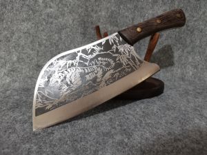 มีดครัว เหล็ก5Cr15Mov ด้ามจับไม้ชิงชัน