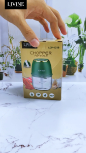 LIVINE Mini Chopper 3 Mata Pisau 300ML Blender Bumbu Dapur Listrik Cincang Daging Bawang Portable
