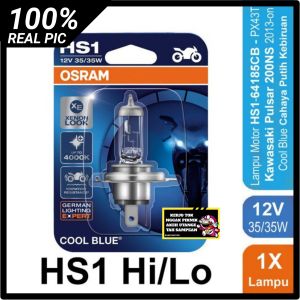 LAMPU UTAMA LAMPU BOHLAM HALOGEN OSRAM COOL BLUE 12V 35/35W 4000K VIXION SCORPIO MEGAPRO KLX D-TRACKER MOBIL DLL ORIGINAL OSRAM
