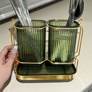 Drainable Spoon & Chopstick Storage Rack