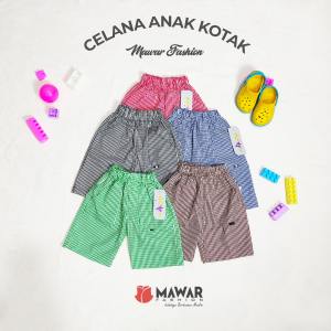 Celana Pendek Anak Motif Kotak / Celana Ukkana Motif Kotak