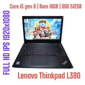 Laptop Lenovo Thinkpad L390 | Core i5 gen 8 | Ram 16GB | SSD 512GB | IPS Full HD | Keyboard Backlight