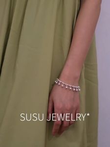 Amart New Fashion Jewelry 925 Sterling Silver Loom Bands Bijoux Spherical Bell Romance Chain Bracelet For Women Gift