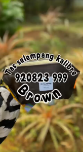 Tas Selempang Kalibre 920823999 Brown Waist Bag Hurley 3L tas pinggang tas pria sling bag shoulder bag tas wanita