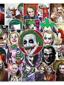 Suicide Squad Gotham Horror Green Hair Joker Sticker Luggage Skateboard Tablet Computer Cartoon Decal Waterproof PVC