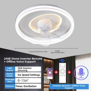 Chigo | Modern Minimalist Cloud-shaped Ceiling Fan Light Shaking Head