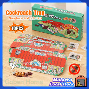 10Pcs/Set Cockroach Lizard Strong Glue Trap Natural Attractive Bait Lizard Killer Insecticide-Free Suitable for Bedroom Home Indoor