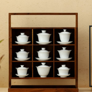 Dehua White Porcelain Tea Set for Home Use
