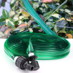 3M/7.5M/10M/15M/22.5M/30M Flat Garden Hose with Holes Sprinkler Soaker Hose for Agricultural Vegetable Lawn Spray Watering Hoses