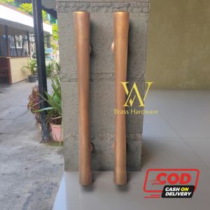 Handle Pintu Rumah Kuningan Motif Polos Antik 60 cm 2 pcs